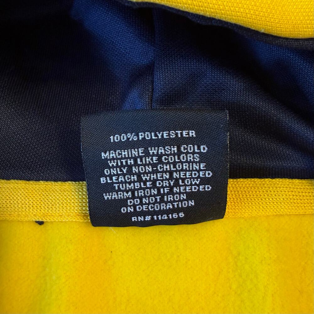 Michigan Wolverines Hoodie Colosseum Slash Stack Sweatshirt Maize Unisex Medium - Picture 4 of 8